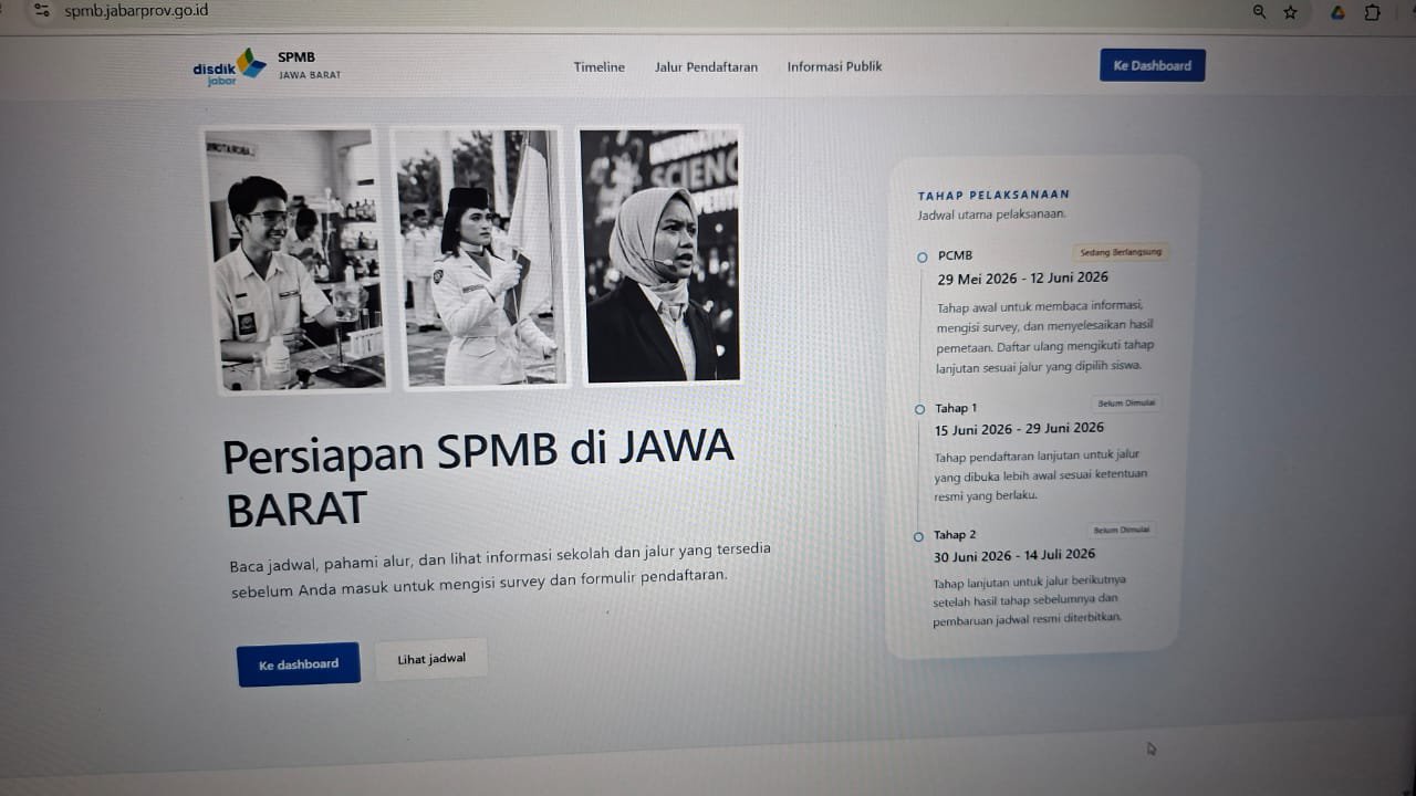 Orang Tua dan Calon Murid Resah, Web SPMB Jabar Sering Bermasalah