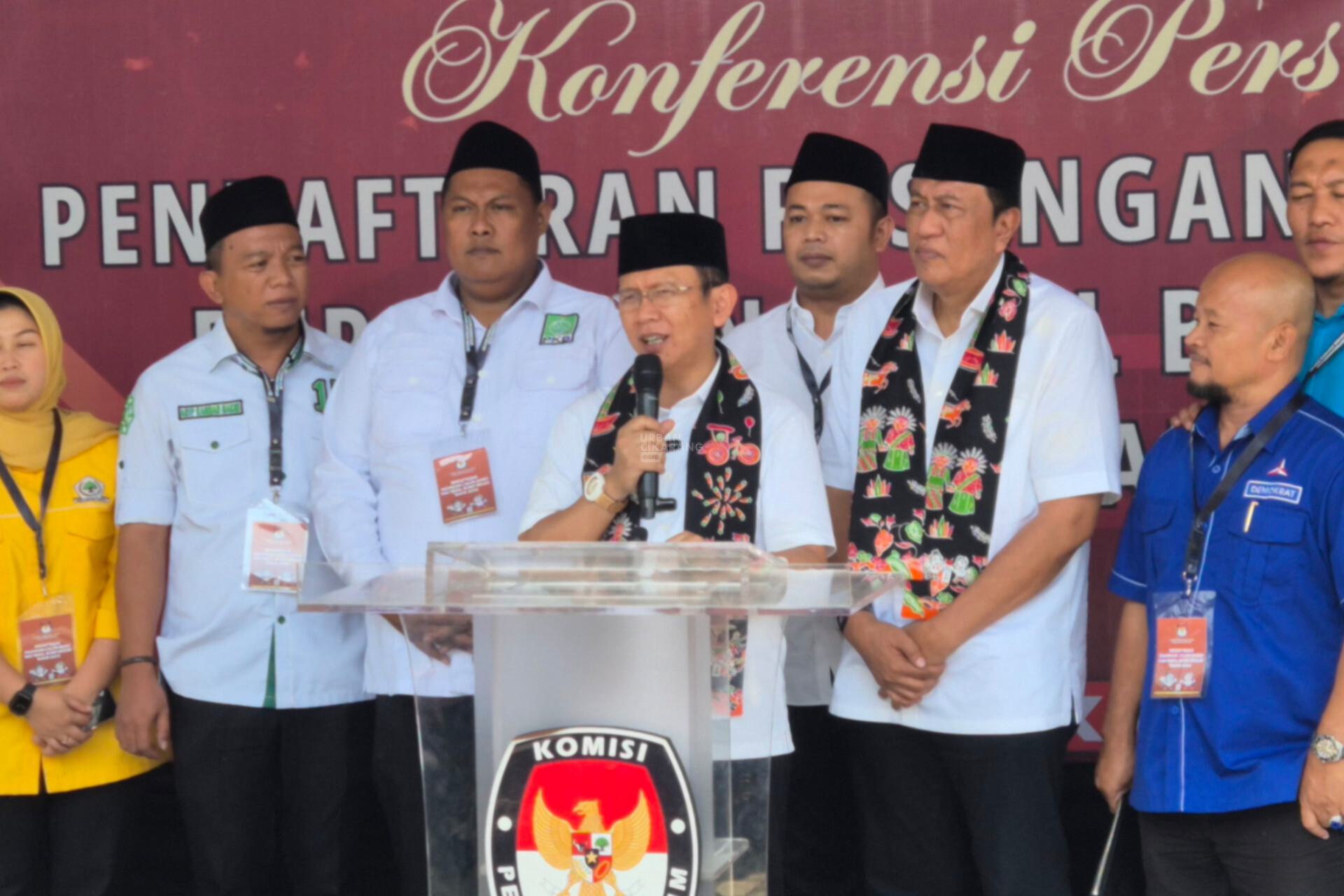 Pasangan Dani Ramdan - Romli Resmi Daftar ke KPU Kab. Bekasi