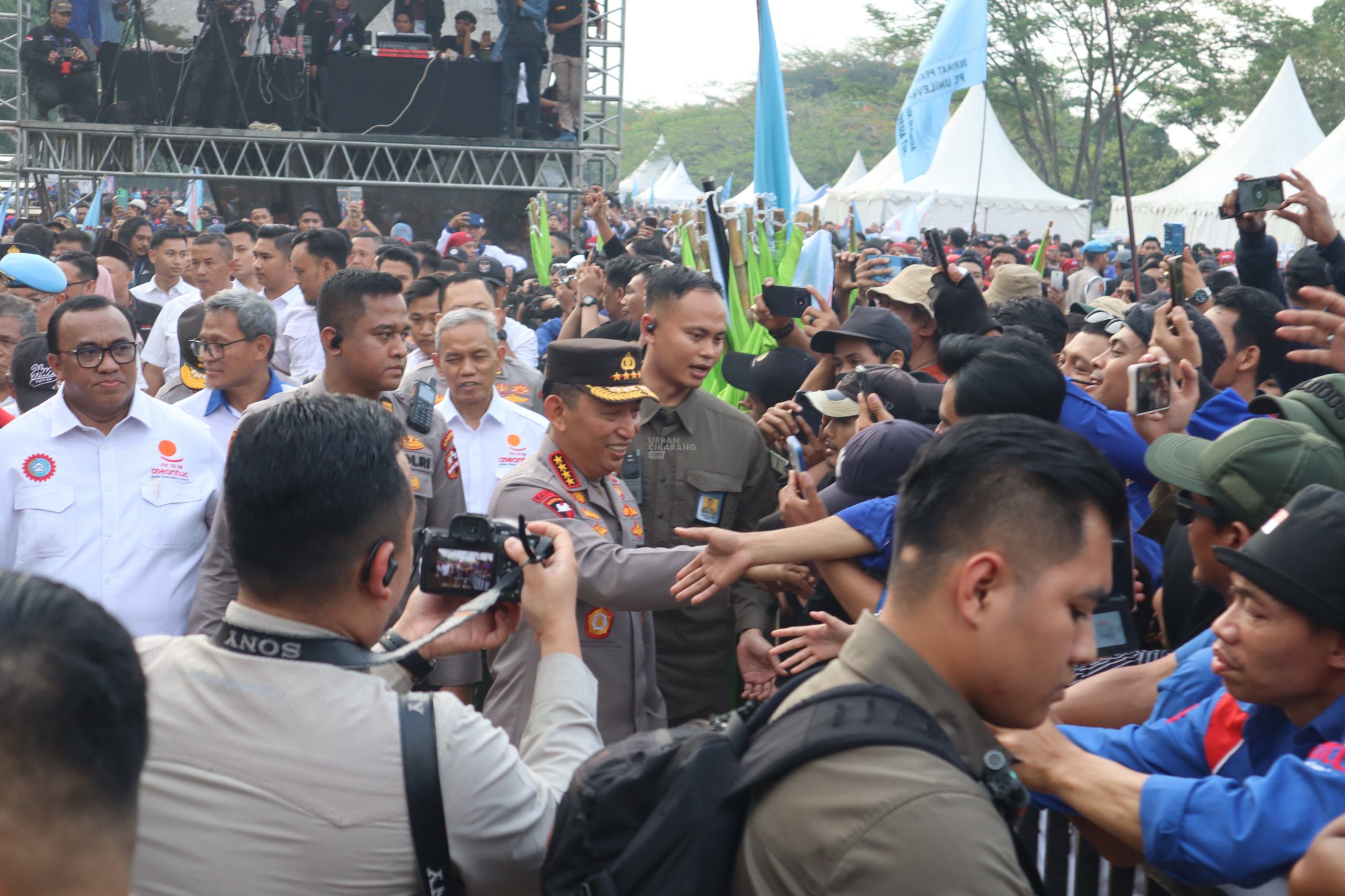Dukung Program Pemerintah, Kapolri: Buruh dan Polri Bersinergi Jaga Stabilitas Kamtibmas
