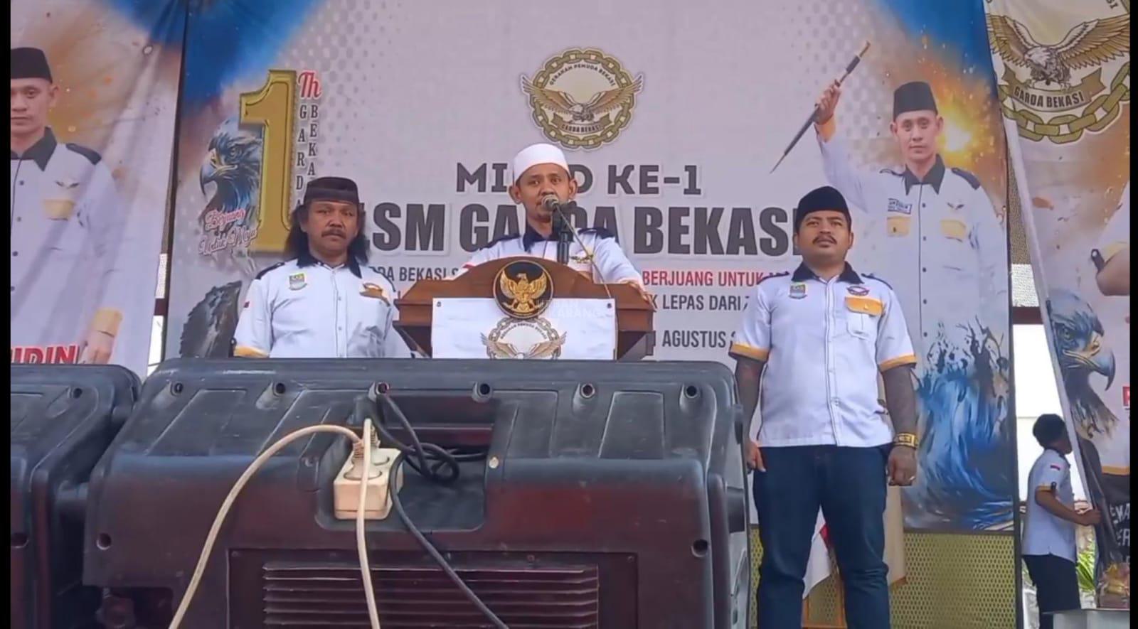 LSM Garda Bekasi Gelar Milad Pertama di Gedung Juang
